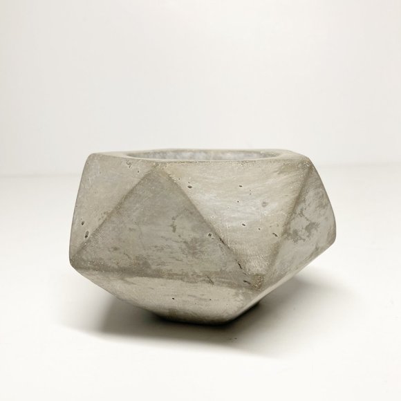 MINI PLANTER POT Concrete Geometric Shape - Picture 3 of 6